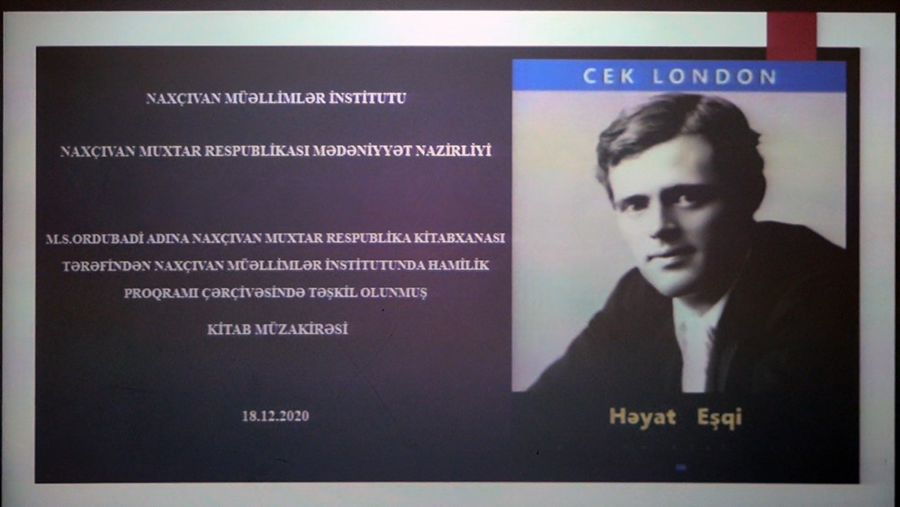 Cek Londonun “Həyat eşqi” hekayəsinin müzakirəsi olub<font color=red> - FOTOLAR</font>