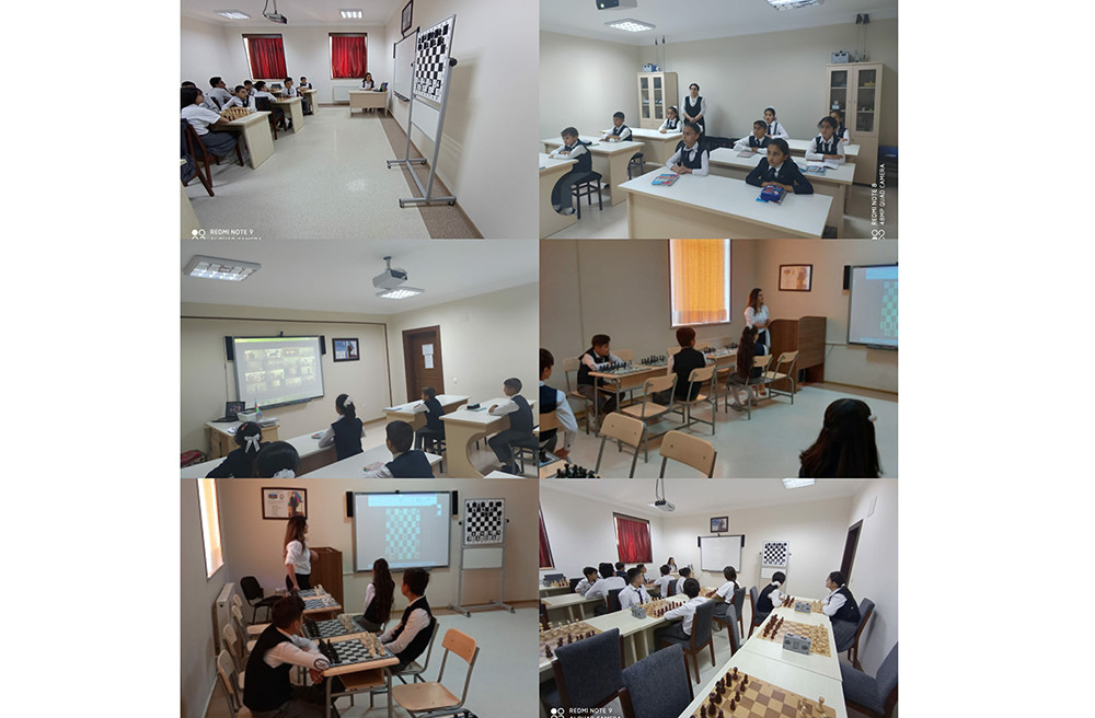 Naxçıvan məktəbliləri üçün şahmat üzrə növbəti interaktiv dərs baş tutub<font color=red> - FOTOLAR</font>