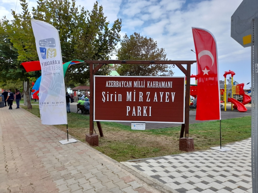Bursada Azərbaycanın Milli Qəhrəmanı Şirin Mirzəyev adına park açılıb<font color=red> - FOTOLAR</font>