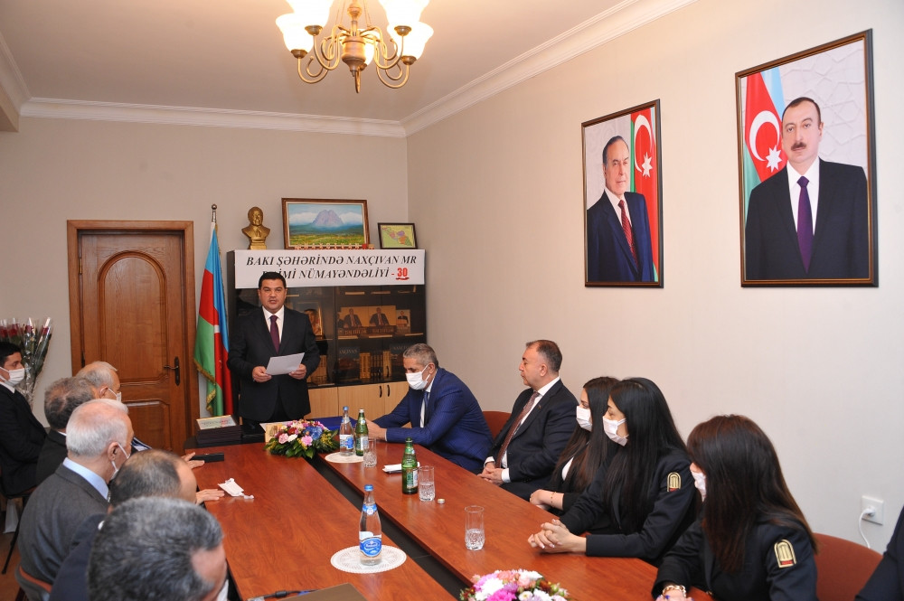 Naxçıvanın Bakıdakı daimi nümayəndəliyinin 30 illiyi münasibətilə yubiley tədbiri keçirilib<font color='red'> - YENİLƏNİB</font><font color=red> - FOTOLAR</font>