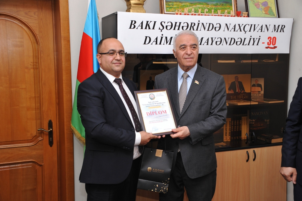 Naxçıvanın Bakıdakı daimi nümayəndəliyinin 30 illiyi münasibətilə yubiley tədbiri keçirilib<font color='red'> - YENİLƏNİB</font><font color=red> - FOTOLAR</font>