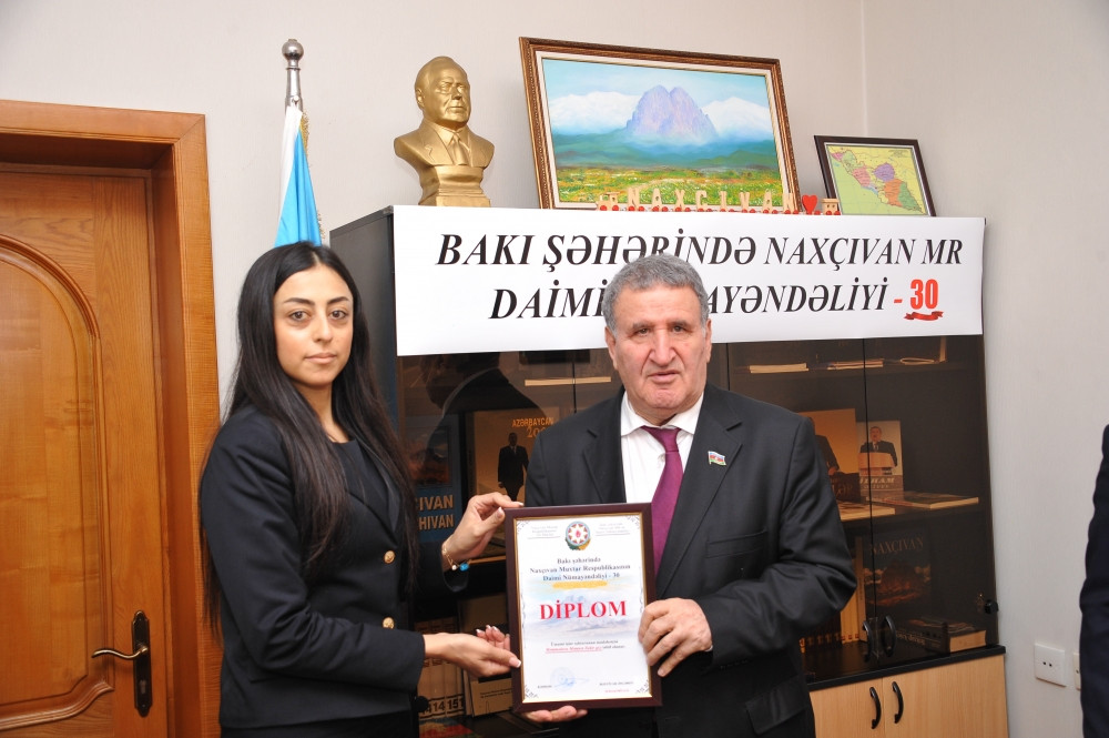 Naxçıvanın Bakıdakı daimi nümayəndəliyinin 30 illiyi münasibətilə yubiley tədbiri keçirilib<font color='red'> - YENİLƏNİB</font><font color=red> - FOTOLAR</font>