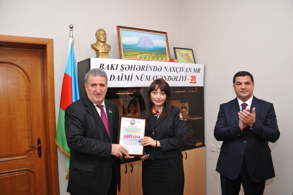 Naxçıvanın Bakıdakı daimi nümayəndəliyinin 30 illiyi münasibətilə yubiley tədbiri keçirilib<font color='red'> - YENİLƏNİB</font><font color=red> - FOTOLAR</font>
