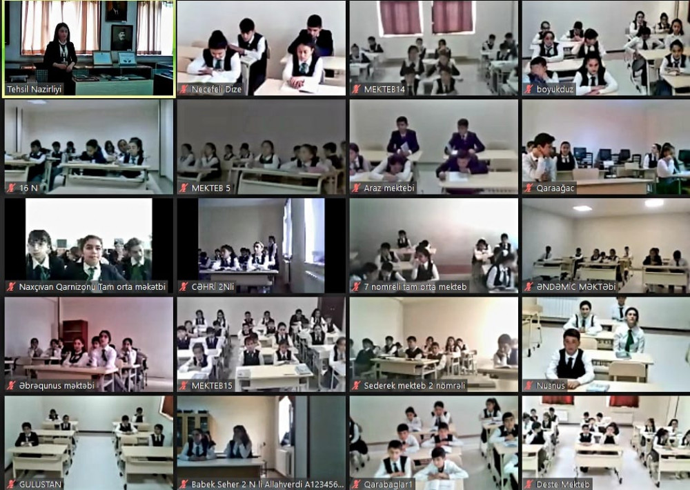 İstiqlal şairi Əhməd Cavadın həyat və yaradıcılığına həsr olunan interaktiv dərs keçirilib<font color=red> - FOTOLAR</font>