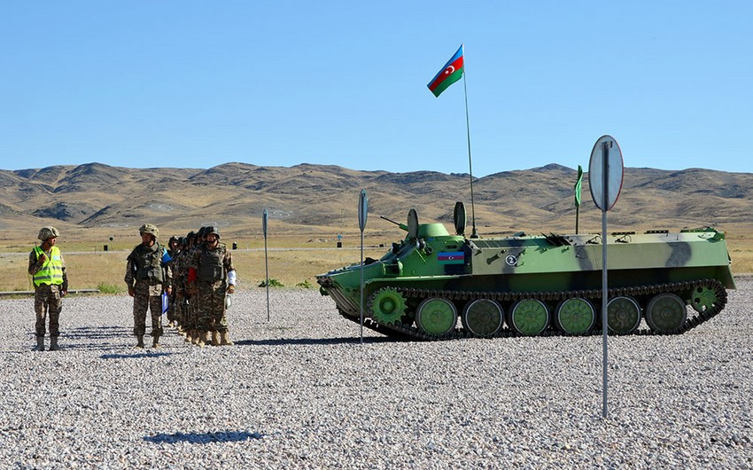 “Artilleriya atəşinin ustaları” müsabiqəsinin sonuncu mərhələsi icra olunub<font color=red> - FOTOLAR</font>