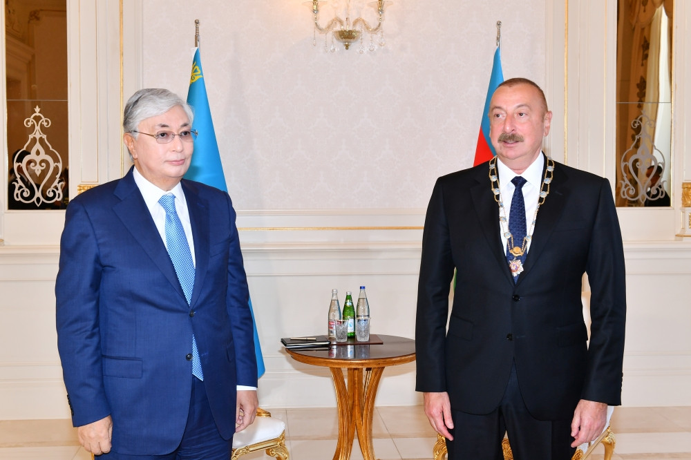 Azərbaycan Prezidenti İlham Əliyev Qazaxıstanın “Altın kıran” – “Qızıl qartal” ali ordeni ilə təltif olunub <font color='red'> - YENİLƏNİB</font><font color=red> - FOTOLAR</font>