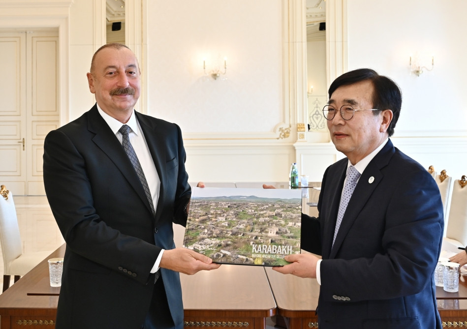 Prezident İlham Əliyev Koreya Respublikası Prezidentinin xüsusi nümayəndəsini qəbul edib <font color='red'> - YENİLƏNİB</font><font color=red> - FOTOLAR</font>