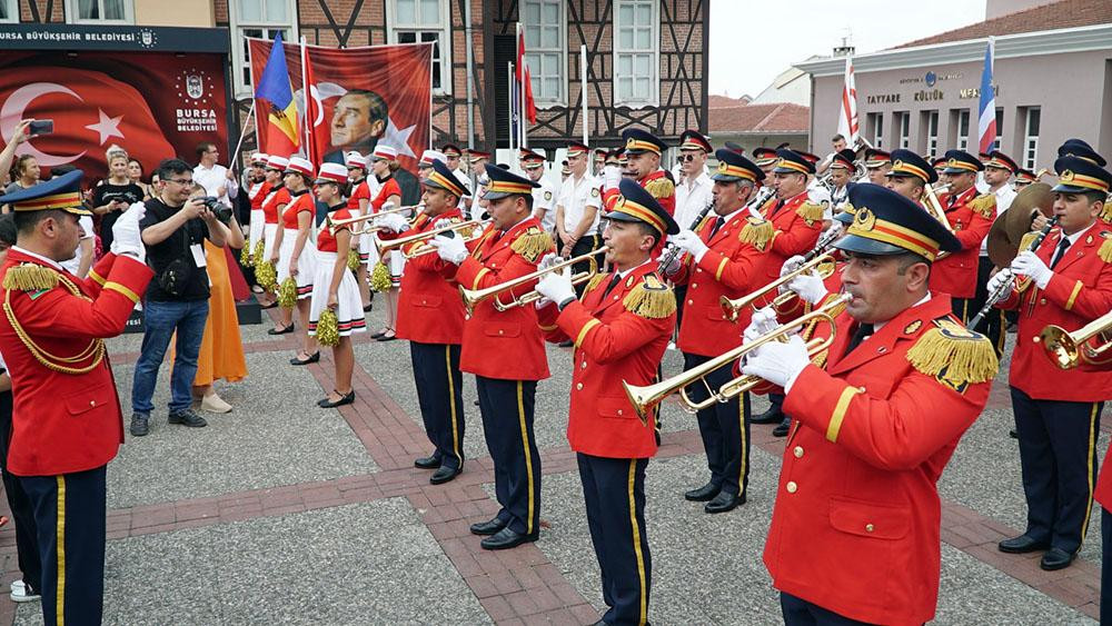 Hərbi İnstitutun orkestr heyəti Türkiyədə beynəlxalq festivalda iştirak edir<font color=red> - FOTOLAR</font>