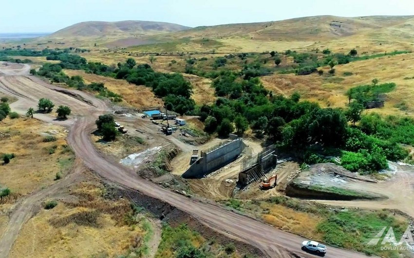 Füzuli-Hadrut avtomobil yolunun tikintisi son mərhələdə icra olunur<font color=red> - FOTOLAR</font>