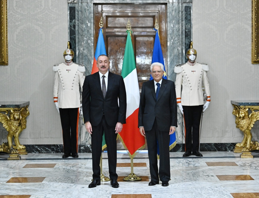 Romada Azərbaycan Prezidenti İlham Əliyevin İtaliya Prezidenti Sercio Mattarella ilə görüşü olub<font color='red'> - YENİLƏNİB</font><font color=red> - FOTOLAR</font>