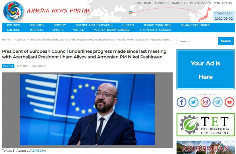 Yaponiya portalı Brüssel görüşünü geniş işıqlandırıb<font color=red> - FOTOLAR</font>