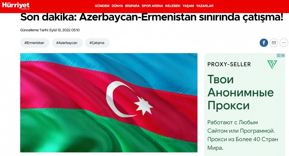 Türkiyə mediası: “Təxribat və itkilərə görə bütün məsuliyyət Ermənistanın hərbi-siyasi rəhbərliyinin üzərinə düşür”<font color=red> - FOTOLAR</font>