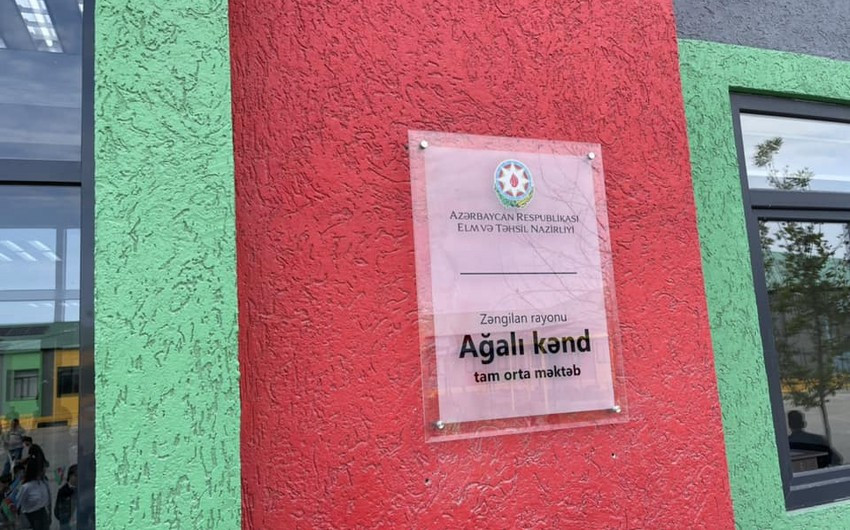 Zəngilanın Ağalı kəndində 29 ildən sonra ilk dəfə dərs başlayıb<font color=red> - FOTOLAR</font>