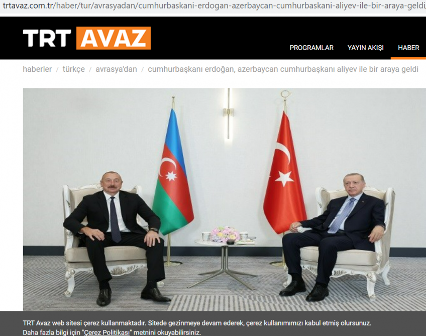 Azərbaycan və Türkiyə prezidentlərinin Səmərqənd görüşü Türkiyə mediasının diqqət mərkəzində olub<font color=red> - FOTOLAR</font>