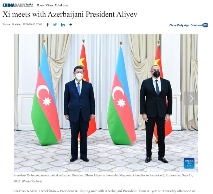 Prezident İlham Əliyevin Çin lideri Si Cinpinlə görüşü bu ölkənin mediasının diqqət mərkəzindədir<font color=red> - FOTOLAR</font>