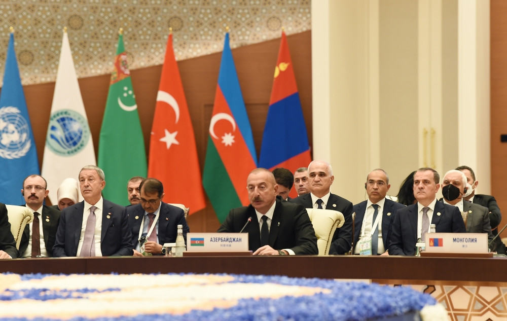 Azərbaycan Prezidenti İlham Əliyev Səmərqənddə keçirilən Şanxay Əməkdaşlıq Təşkilatına üzv ölkələrin Sammitində çıxış edib<font color='red'> - YENİLƏNİB 2</font><font color=red> - FOTOLAR</font>
