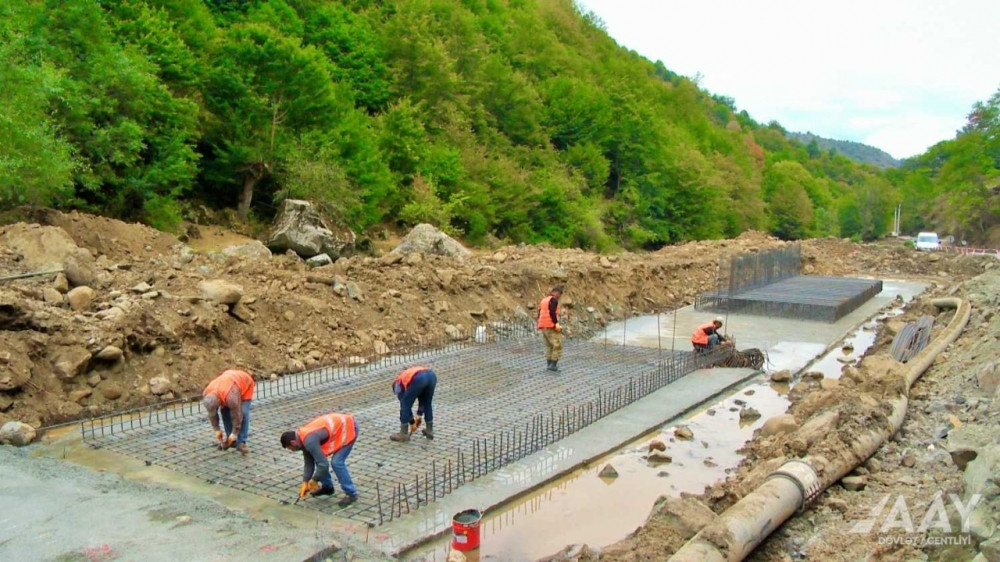 Toğanalı-Kəlbəcər-İstisu yolunun və Murovdağ tunelinin inşası davam etdirilir<font color=red> - FOTOLAR</font>