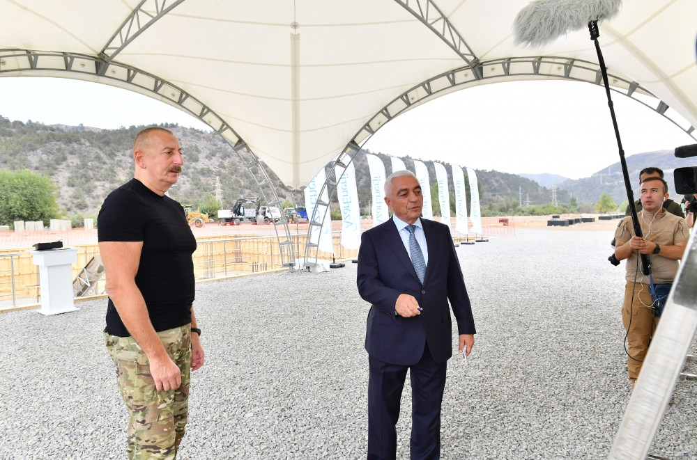 Prezident İlham Əliyev “Laçın” Qovşaq Yarımstansiyasının təməlqoyma mərasimində iştirak edib<font color=red> - FOTOLAR</font>