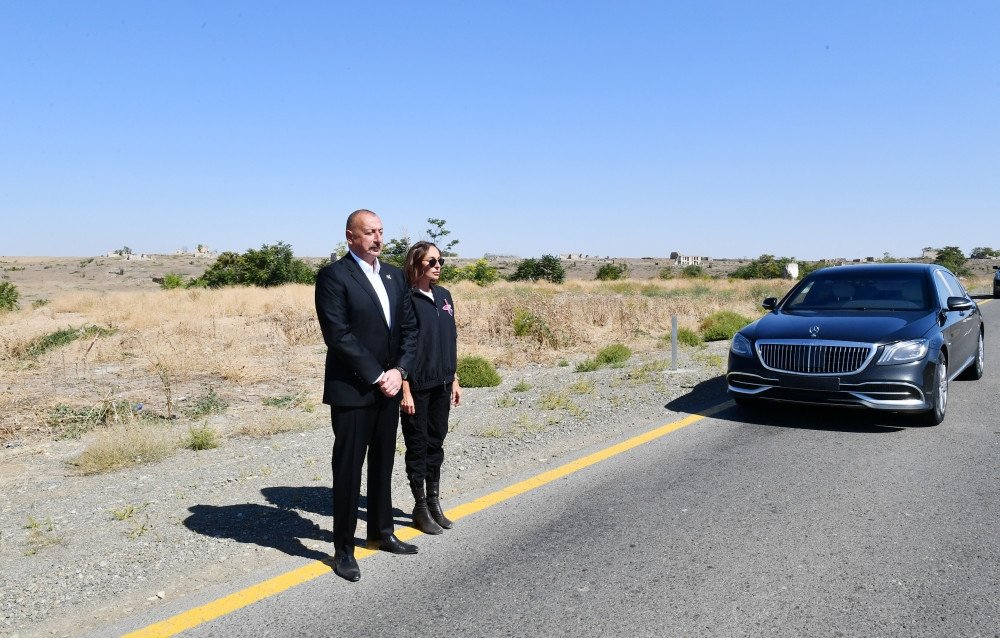 Prezident İlham Əliyev və birinci xanım Mehriban Əliyeva Füzuli rayonuna səfər ediblər<font color='red'> - YENİLƏNİB</font><font color=red> - FOTOLAR</font>