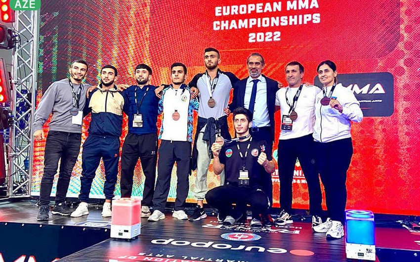 Avropa çempionatı: Azərbaycanın MMA döyüşçüləri 5 medal qazanıb<font color=red> - FOTOLAR</font>
