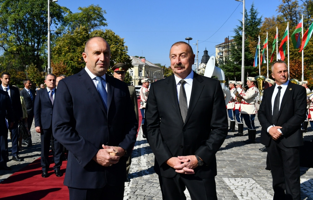 Prezident İlham Əliyevin Sofiyada rəsmi qarşılanma mərasimi olub<font color=red> - FOTOLAR</font>