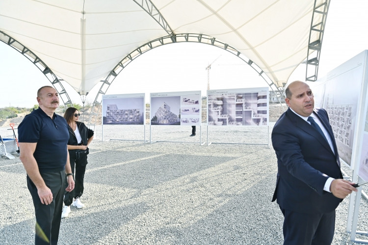 Keçmiş məcburi köçkünlər üçün Ağdam şəhərində inşa olunacaq yaşayış məhəlləsinin təməli qoyulub<font color='red'> - YENİLƏNİB</font><font color=red> - FOTOLAR</font>
