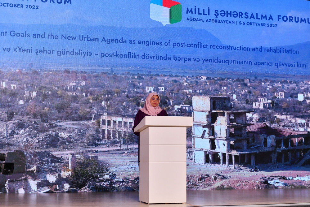 Ağdamda Azərbaycan Milli Şəhərsalma Forumu işə başlayıb Prezident İlham Əliyev və birinci xanım Mehriban Əliyeva Forumun açılış mərasimində iştirak ediblər<font color='red'> - YENİLƏNİB 3</font><font color=red> - FOTOLAR</font>