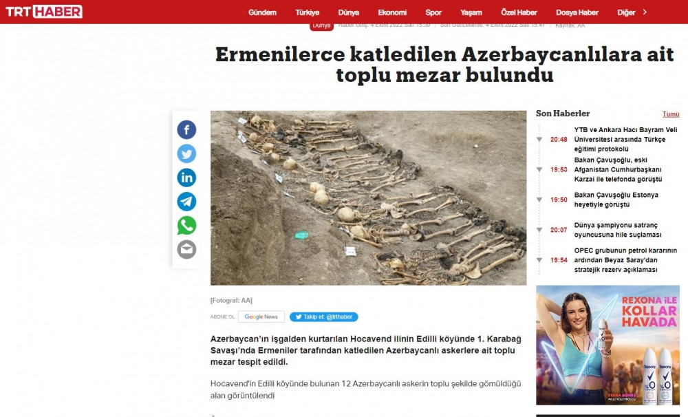 Türkiyə mətbuatı ermənilərin Edilli kəndində törətdikləri vəhşiliyi bəşəri cinayət kimi dəyərləndirib<font color=red> - FOTOLAR</font>