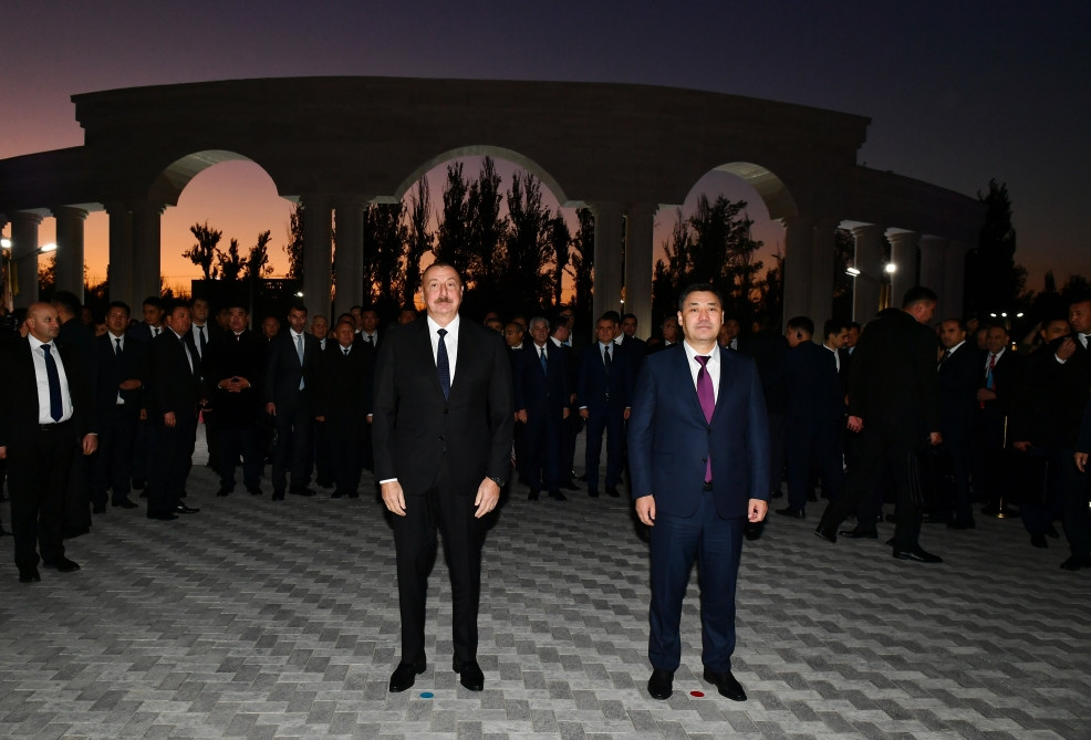 Bişkekdə Qırğızıstan-Azərbaycan Dostluq Parkı açılıb<font color='red'> - YENİLƏNİB</font><font color=red> - FOTOLAR</font>