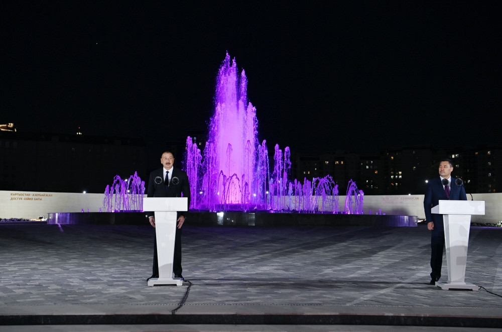 Bişkekdə Qırğızıstan-Azərbaycan Dostluq Parkı açılıb<font color='red'> - YENİLƏNİB</font><font color=red> - FOTOLAR</font>