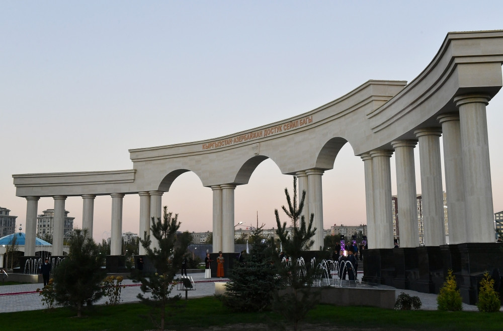 Bişkekdə Qırğızıstan-Azərbaycan Dostluq Parkı açılıb<font color='red'> - YENİLƏNİB</font><font color=red> - FOTOLAR</font>