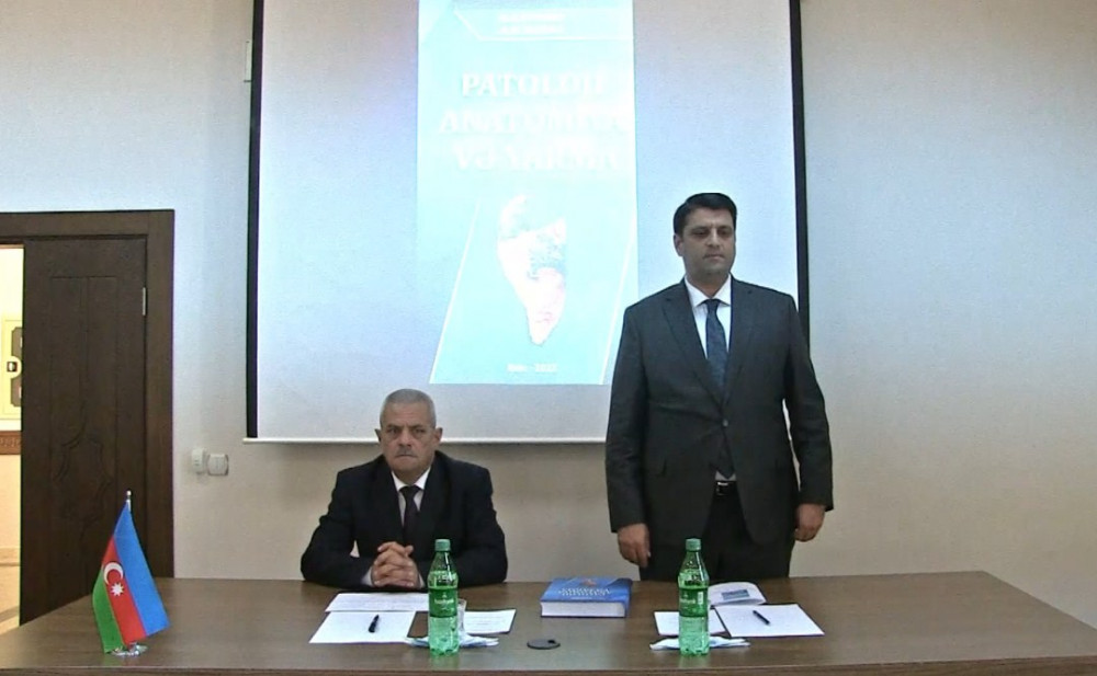 NDU-da “Pataloji anatomiya və yarma” dərsliyi təqdim olunub<font color=red> - FOTOLAR</font>