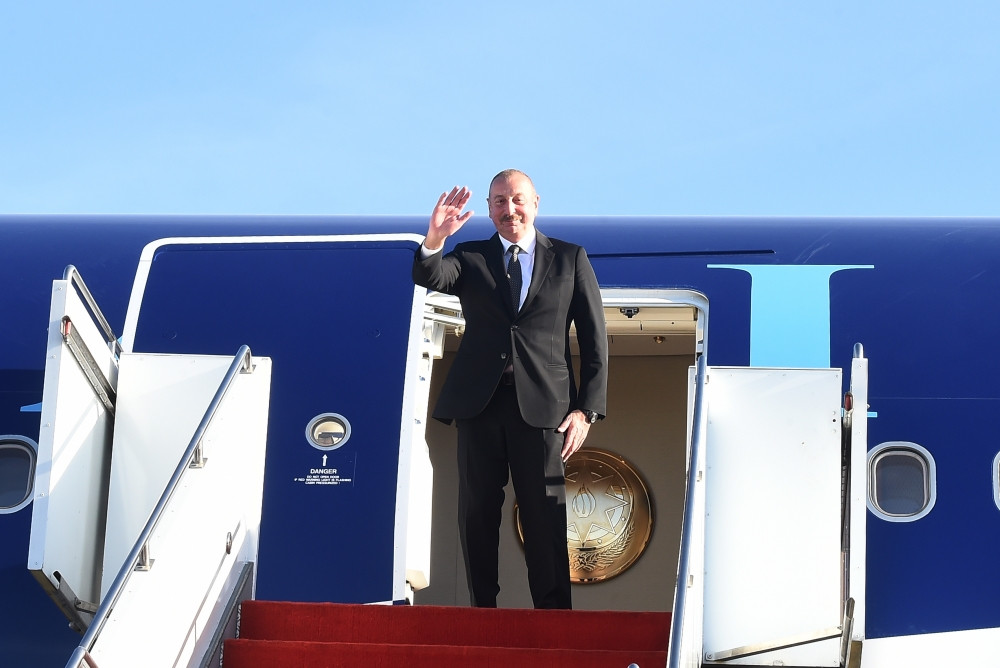 Azərbaycan Prezidenti İlham Əliyevin Qazaxıstana işgüzar səfəri başa çatıb<font color=red> - FOTOLAR</font>