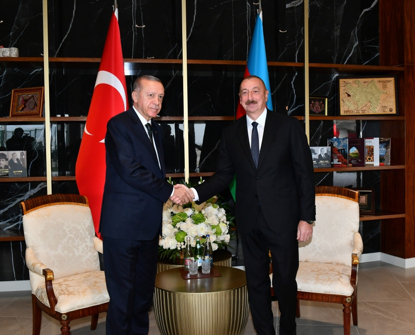 Prezidentlər İlham Əliyev və Rəcəb Tayyib Ərdoğan Zəngilan Beynəlxalq Hava Limanının açılış mərasimində iştirak ediblər<font color='red'> - YENİLƏNİB</font><font color=red> - FOTOLAR</font>