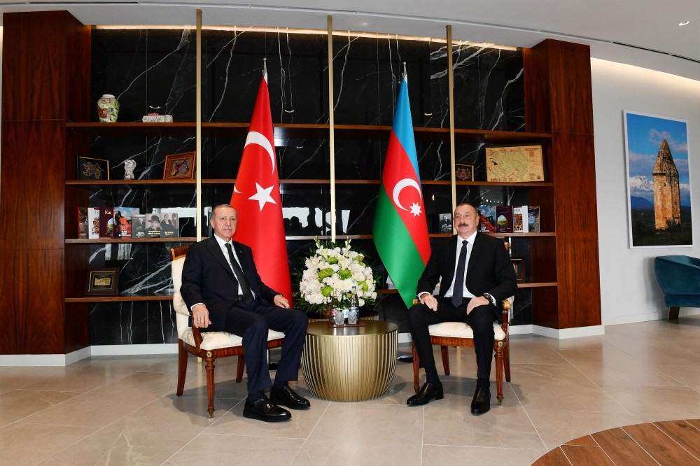 Prezidentlər İlham Əliyev və Rəcəb Tayyib Ərdoğan Zəngilan Beynəlxalq Hava Limanının açılış mərasimində iştirak ediblər<font color='red'> - YENİLƏNİB</font><font color=red> - FOTOLAR</font>