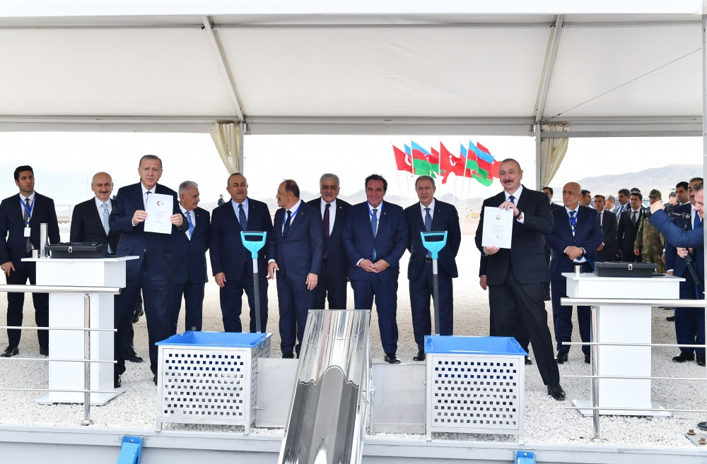 Cəbrayıl rayonunda Qumlaq dəmir yolu stansiyasının təməli qoyulub<font color='red'> - YENİLƏNİB</font><font color=red> - FOTOLAR</font>