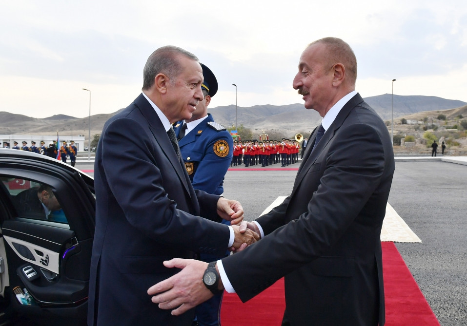 Cəbrayıl şəhərində Türkiyə Prezidenti Rəcəb Tayyib Ərdoğanın rəsmi qarşılanma mərasimi keçirilib<font color='red'> - YENİLƏNİB</font><font color=red> - FOTOLAR</font>