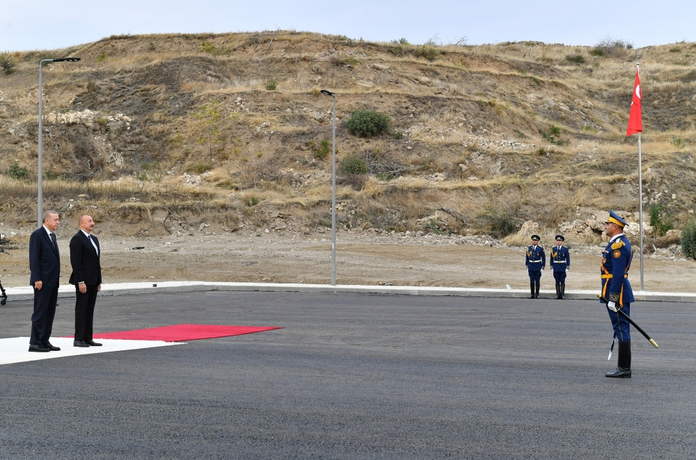 Cəbrayıl şəhərində Türkiyə Prezidenti Rəcəb Tayyib Ərdoğanın rəsmi qarşılanma mərasimi keçirilib<font color='red'> - YENİLƏNİB</font><font color=red> - FOTOLAR</font>