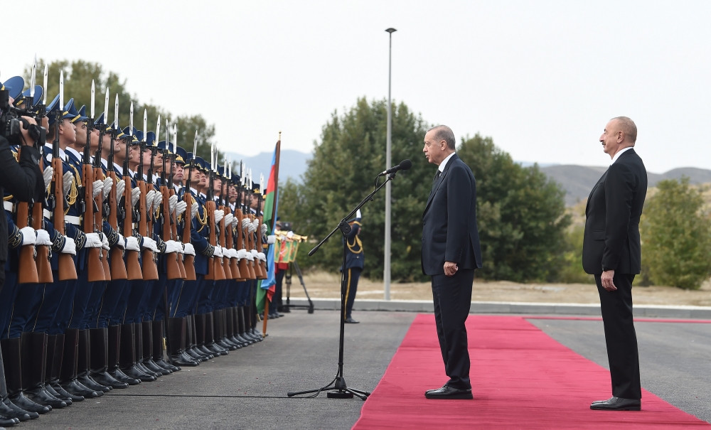 Cəbrayıl şəhərində Türkiyə Prezidenti Rəcəb Tayyib Ərdoğanın rəsmi qarşılanma mərasimi keçirilib<font color='red'> - YENİLƏNİB</font><font color=red> - FOTOLAR</font>