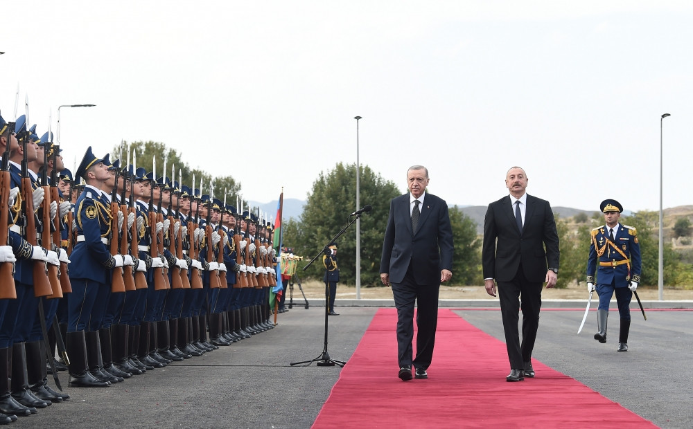 Cəbrayıl şəhərində Türkiyə Prezidenti Rəcəb Tayyib Ərdoğanın rəsmi qarşılanma mərasimi keçirilib<font color='red'> - YENİLƏNİB</font><font color=red> - FOTOLAR</font>