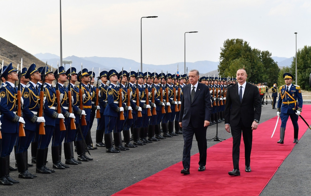 Cəbrayıl şəhərində Türkiyə Prezidenti Rəcəb Tayyib Ərdoğanın rəsmi qarşılanma mərasimi keçirilib<font color='red'> - YENİLƏNİB</font><font color=red> - FOTOLAR</font>