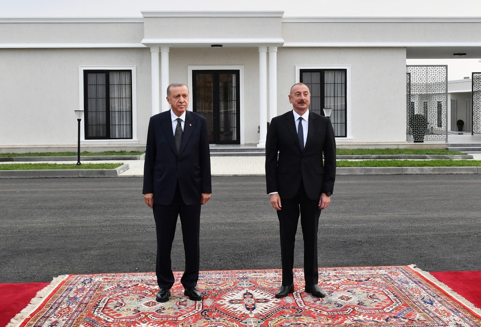Cəbrayıl şəhərində Türkiyə Prezidenti Rəcəb Tayyib Ərdoğanın rəsmi qarşılanma mərasimi keçirilib<font color='red'> - YENİLƏNİB</font><font color=red> - FOTOLAR</font>