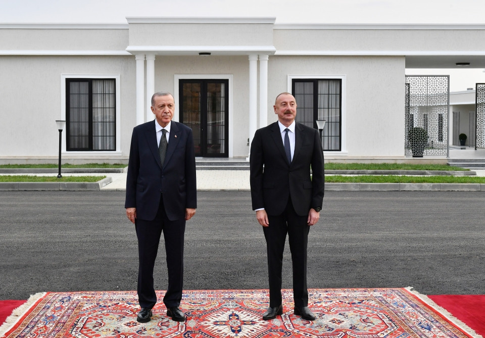 Cəbrayıl şəhərində Türkiyə Prezidenti Rəcəb Tayyib Ərdoğanın rəsmi qarşılanma mərasimi keçirilib<font color='red'> - YENİLƏNİB</font><font color=red> - FOTOLAR</font>
