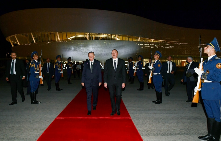 Türkiyə Prezidenti Rəcəb Tayyib Ərdoğanın Azərbaycana rəsmi səfəri başa çatıb<font color=red> - FOTOLAR</font>