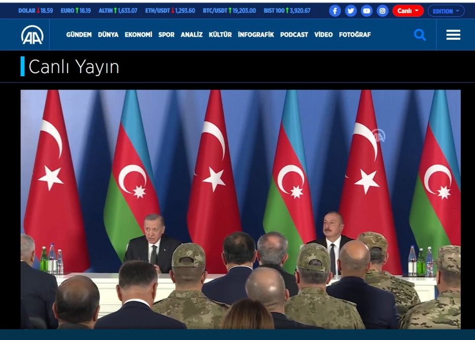 Türkiyə mediası: Prezident Rəcəb Tayyib Ərdoğan Zəngilan aeroportunun ilk rəsmi qonağı oldu<font color=red> - FOTOLAR</font>