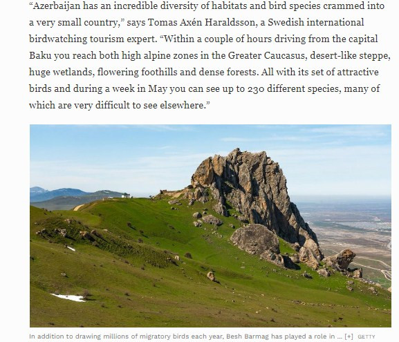 “Forbes”: Azərbaycan quşların inanılmaz müxtəlifliyinə malik ölkələrdəndir<font color=red> - FOTOLAR</font>