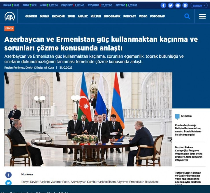 Türkiyə mediası Azərbaycan Prezidentinin Soçi səfərinin təfərrüatlarını geniş işıqlandırıb<font color=red> - FOTOLAR</font>