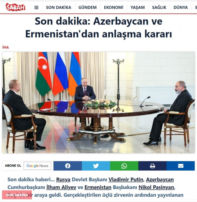 Türkiyə mediası Azərbaycan Prezidentinin Soçi səfərinin təfərrüatlarını geniş işıqlandırıb<font color=red> - FOTOLAR</font>