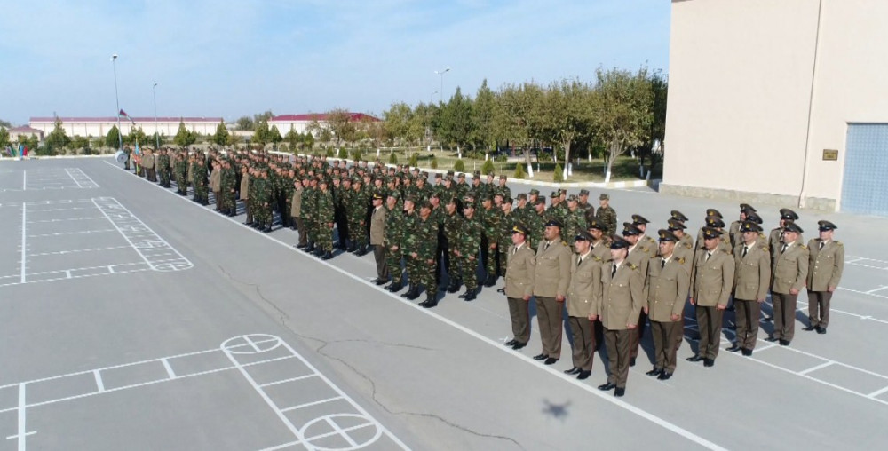Mülki Müdafiə Alayının gənc əsgərləri and içiblər<font color=red> - FOTOLAR</font>
