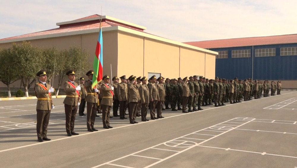 Mülki Müdafiə Alayının gənc əsgərləri and içiblər<font color=red> - FOTOLAR</font>